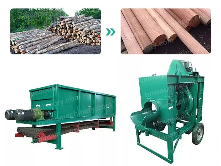 Log Debarker Machine For Wood Timber Peeling