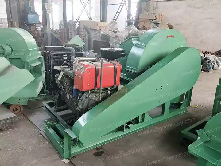 diesel wood shaver machine