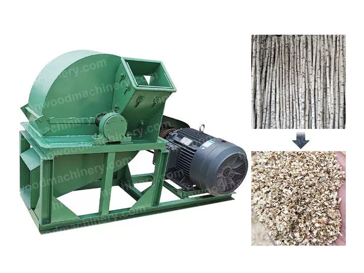 Wood shredder machine