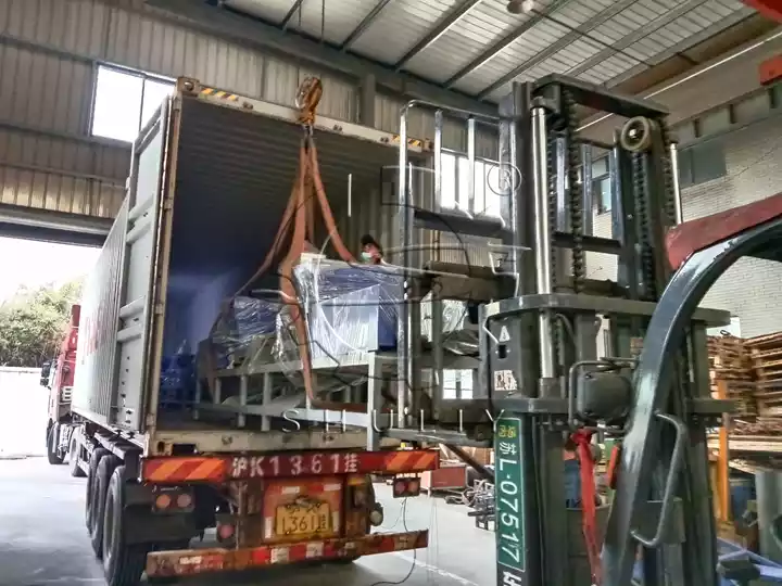 Wood pallet block machine to zimbabwe