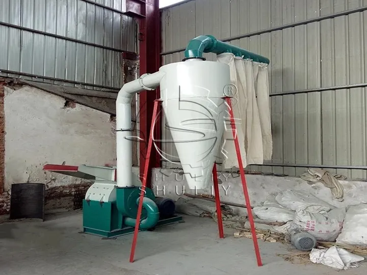 Wood Crusher For Biomass Heat: A Korean Forestry Project 7 Straw hammer mill with cyclone