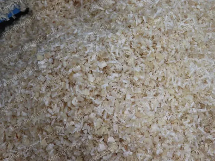 product results of spiral blade type wood shaver