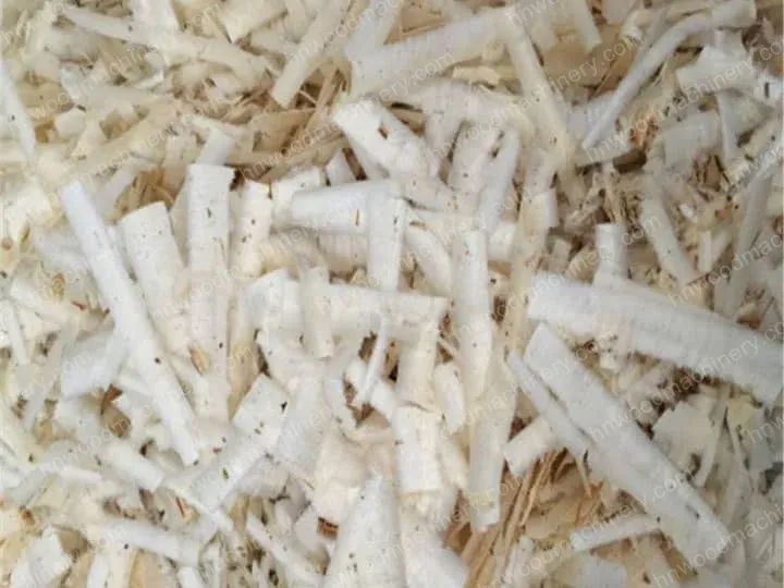 product results of standard type log shaving machine