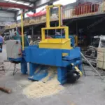 spiral shaft type wood shaving machine