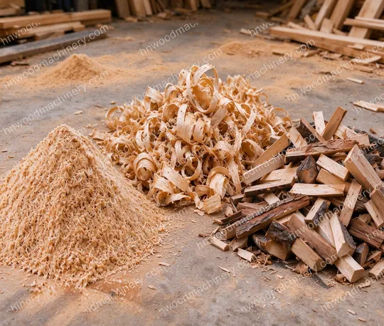 raw materials for wood briquette making